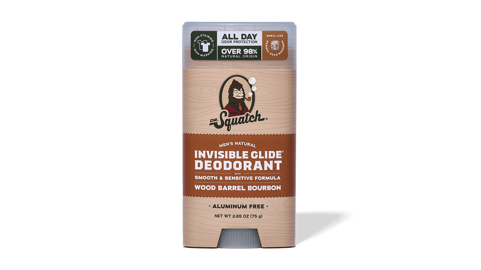 Wood Barrel Bourbon Invisible Glide Deodorant - Forest Morning Bar