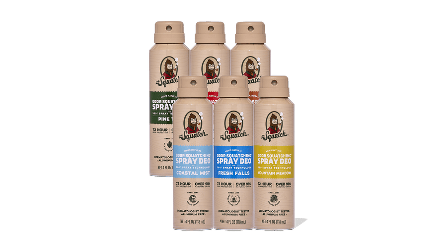 Spray Deodorant 6-Pack - Clean Carry