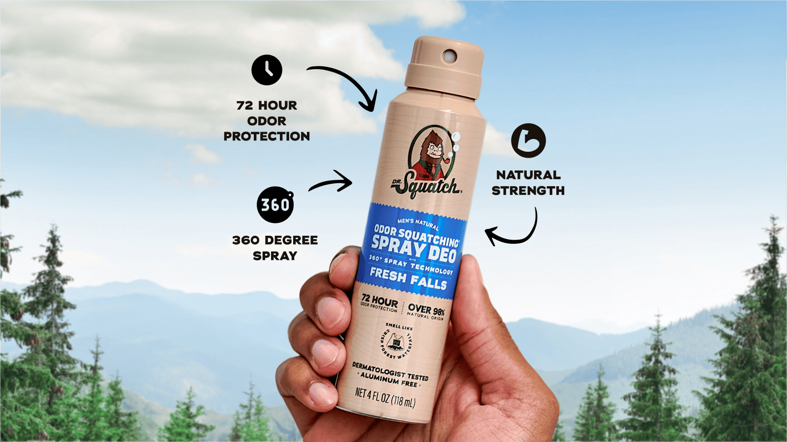 Spray Deodorant 4-Pack - Classic Travel Lineup