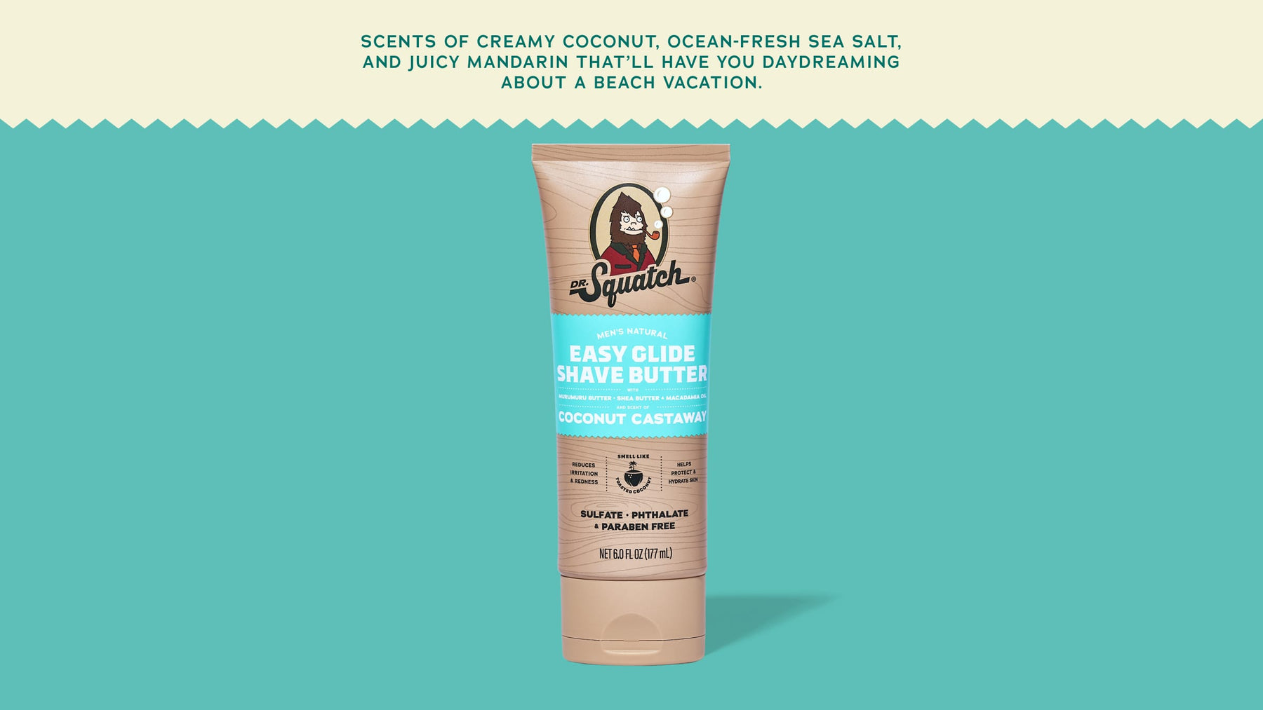 Easy Glide Shave Butter Coconut Castaway - Travel Outdoor Routine