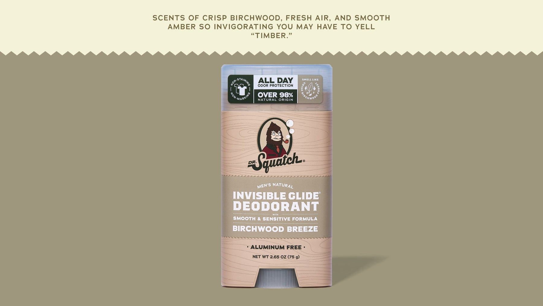 Birchwood Breeze Invisible Glide Deodorant - Smooth Travel Routine