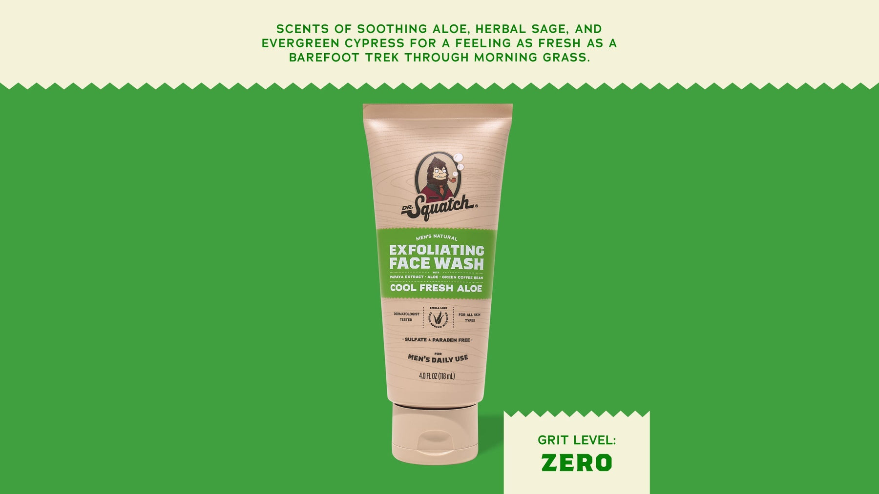 Cool Fresh Aloe Exfoliating Face Wash - Simple Outdoor Profile