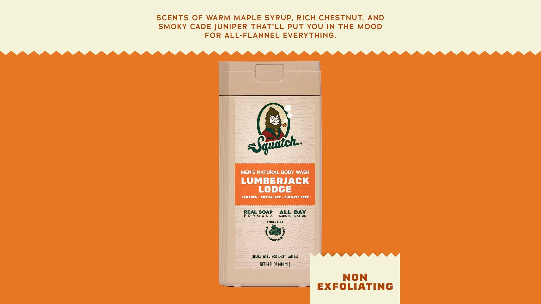14 oz Lumberjack Lodge Body Wash - Premium Outdoor Lather
