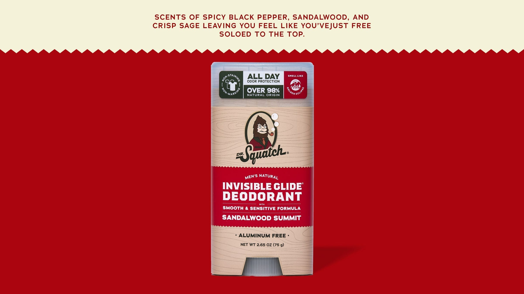Sandalwood Summit Invisible Glide Deodorant - Premium Active Routine