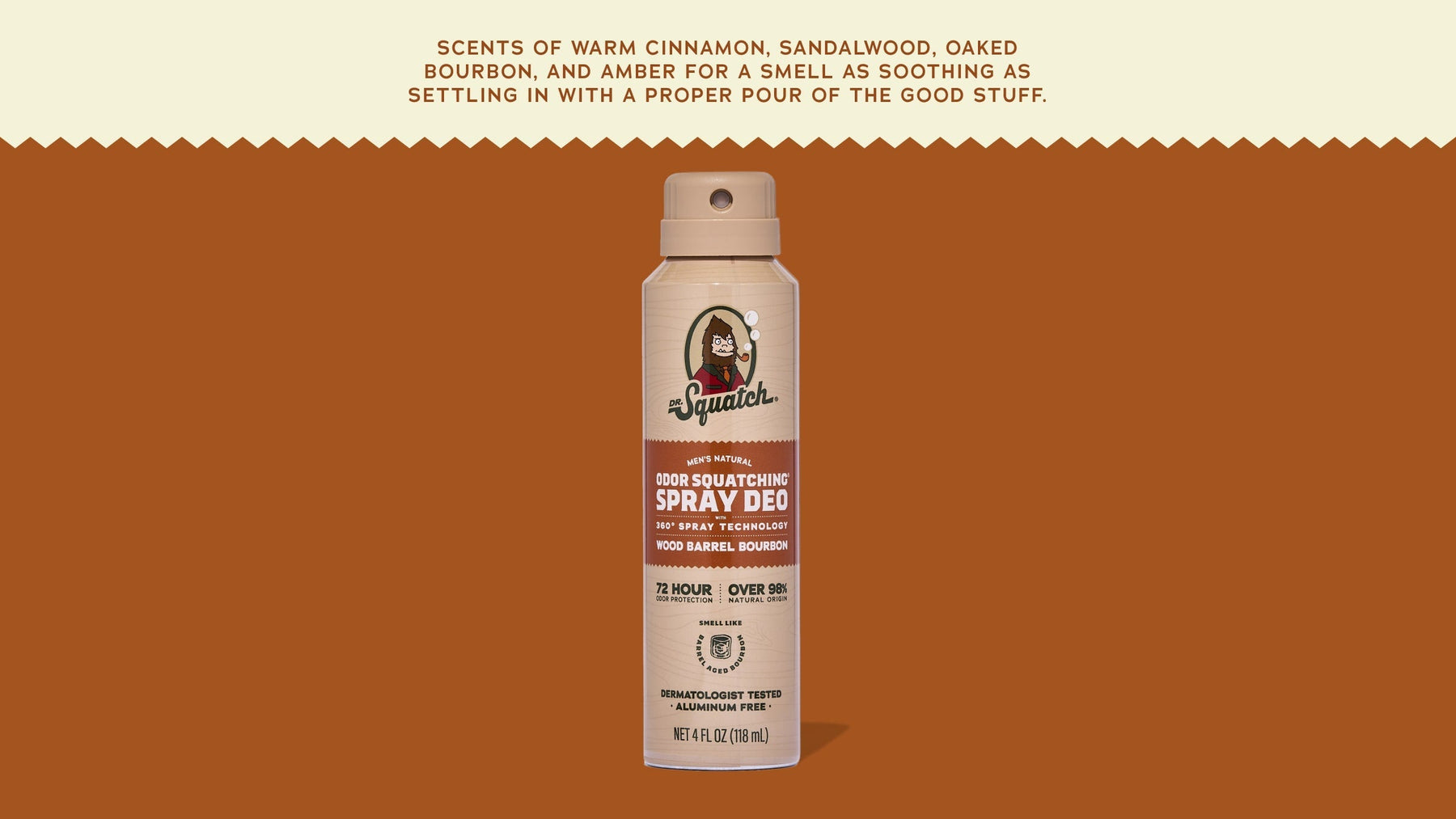 Wood Barrel Bourbon Spray Deodorant - Active Guard