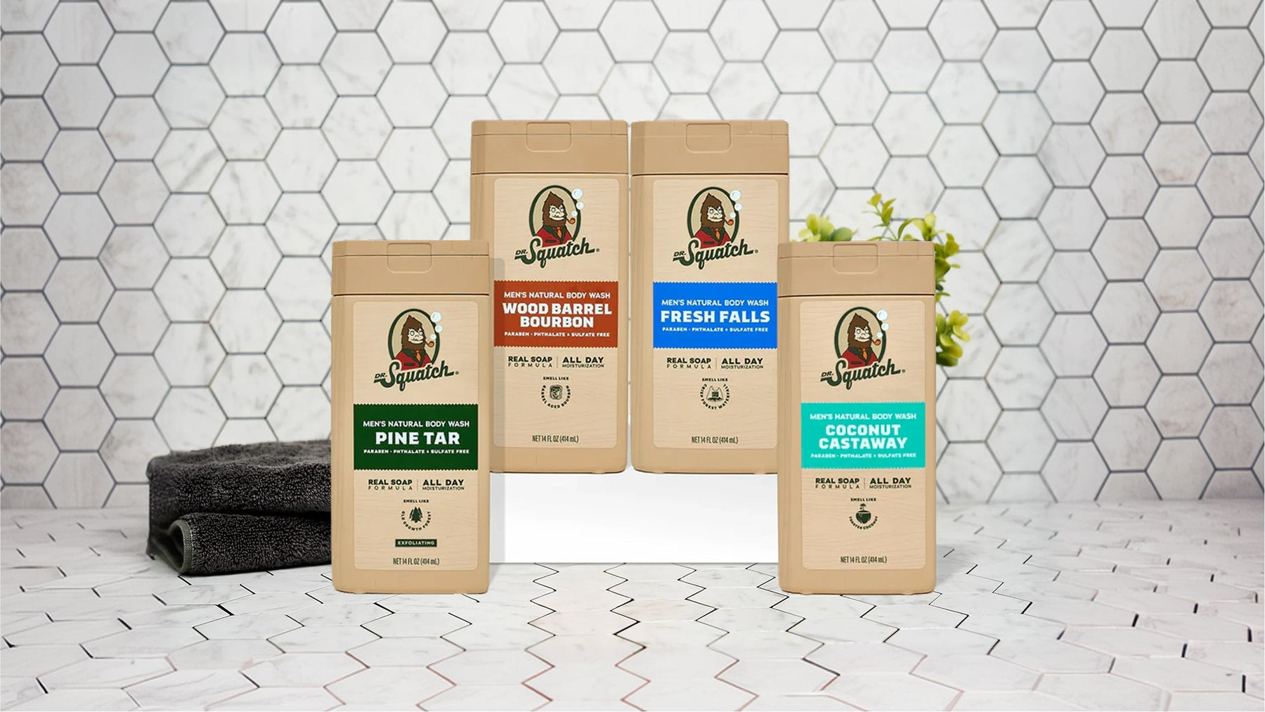 Body Wash 4-Pack - Travel Hero Rotation