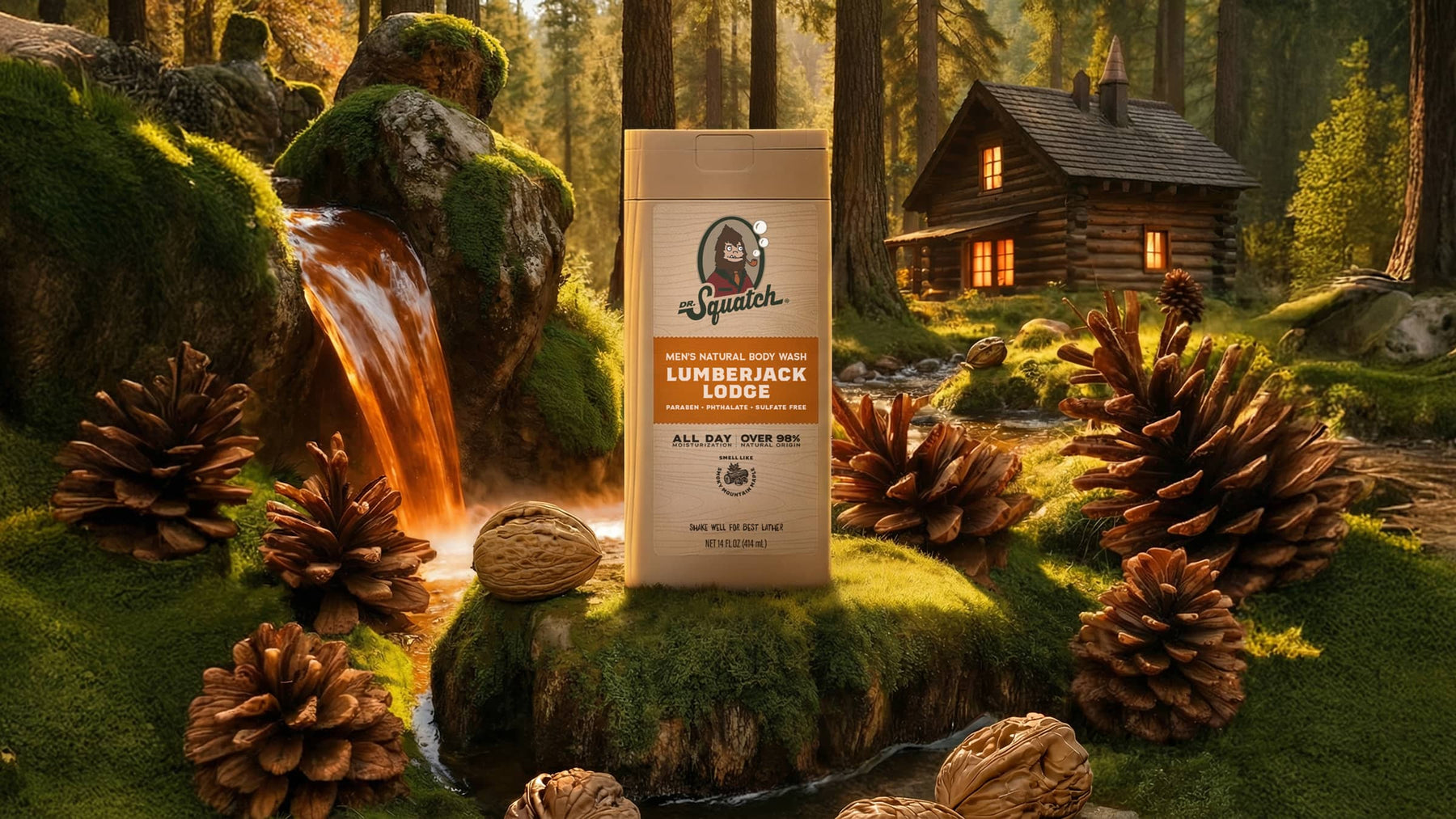 14 oz Lumberjack Lodge Body Wash - Premium Outdoor Lather