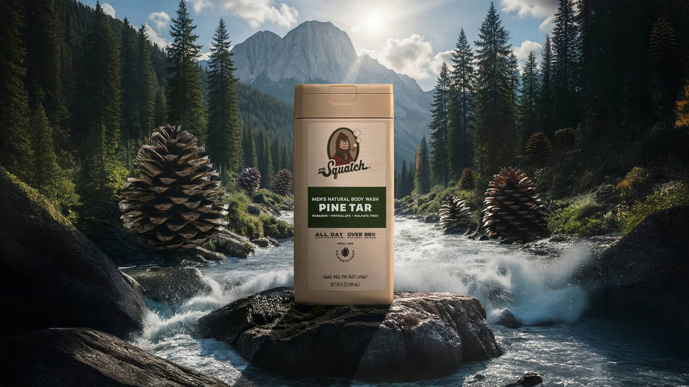 14 oz Pine Tar Exfoliating Body Wash - Modern Morning Start