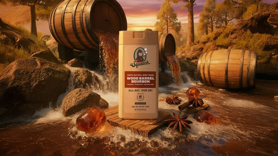 14 oz Wood Barrel Bourbon Body Wash - Shower Ready
