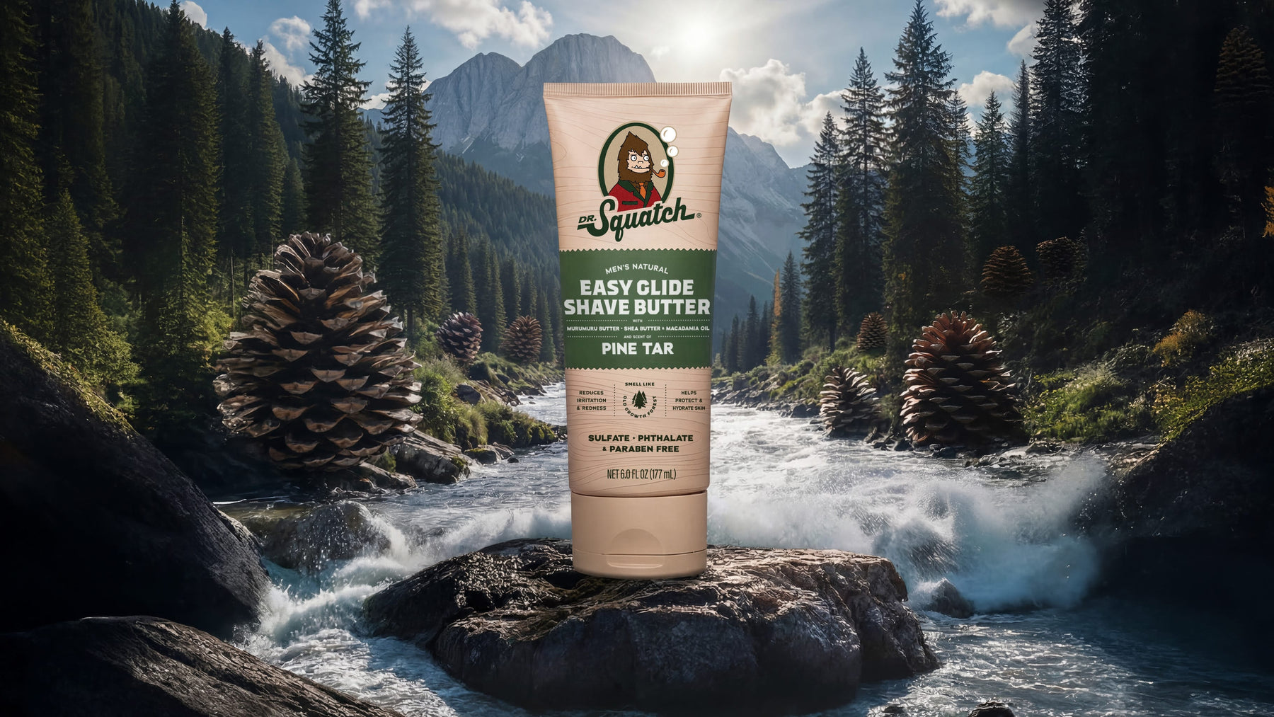 Easy Glide Shave Butter Pine Tar - Bright Daily Fresh